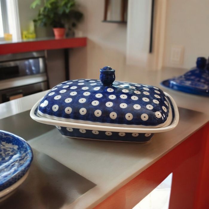 Maselnica duża.Ceramika Bolesławiec