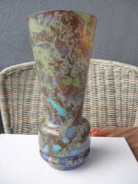 Duży wazon Huta Hortensja Mimoza ładny stan szkło kolorowe PRL