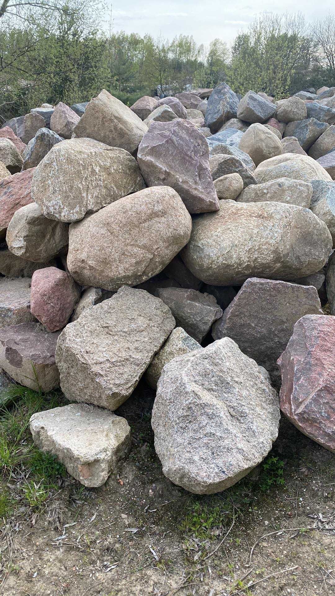 Duże Kamienie polne, dekoracyjne , skalniak , ogrodzenie , grunt