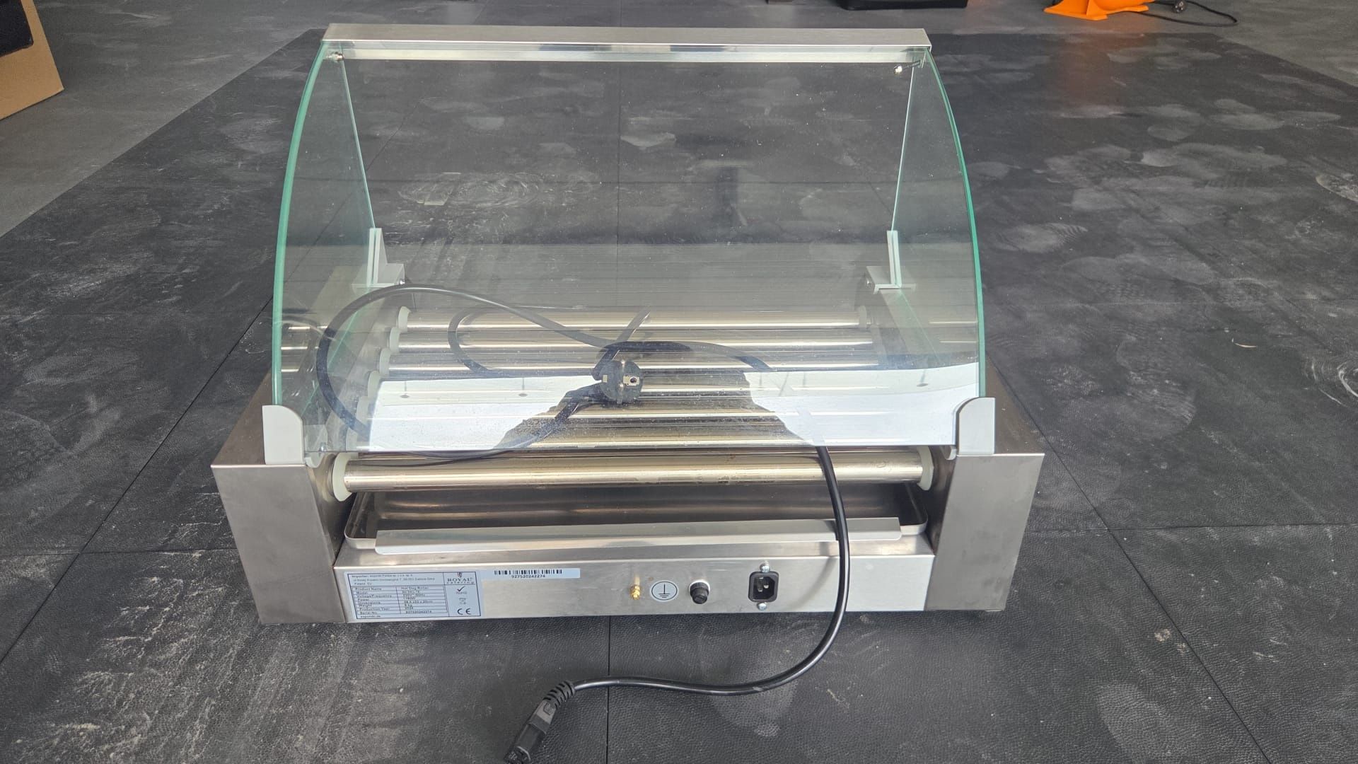 Grill rolkowy 7 rolek 12 parówek 1400W ROYAL CATERING RCHG-7T jak nowy