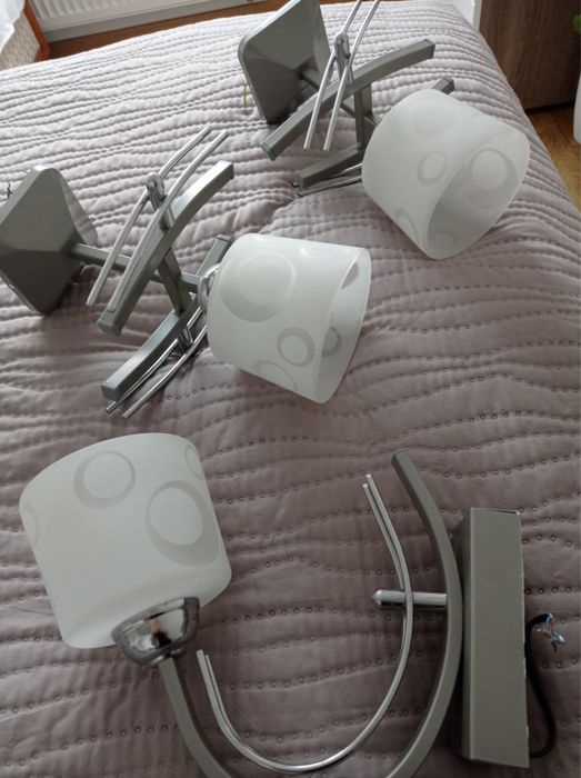 Lampa i dwa kinkiety