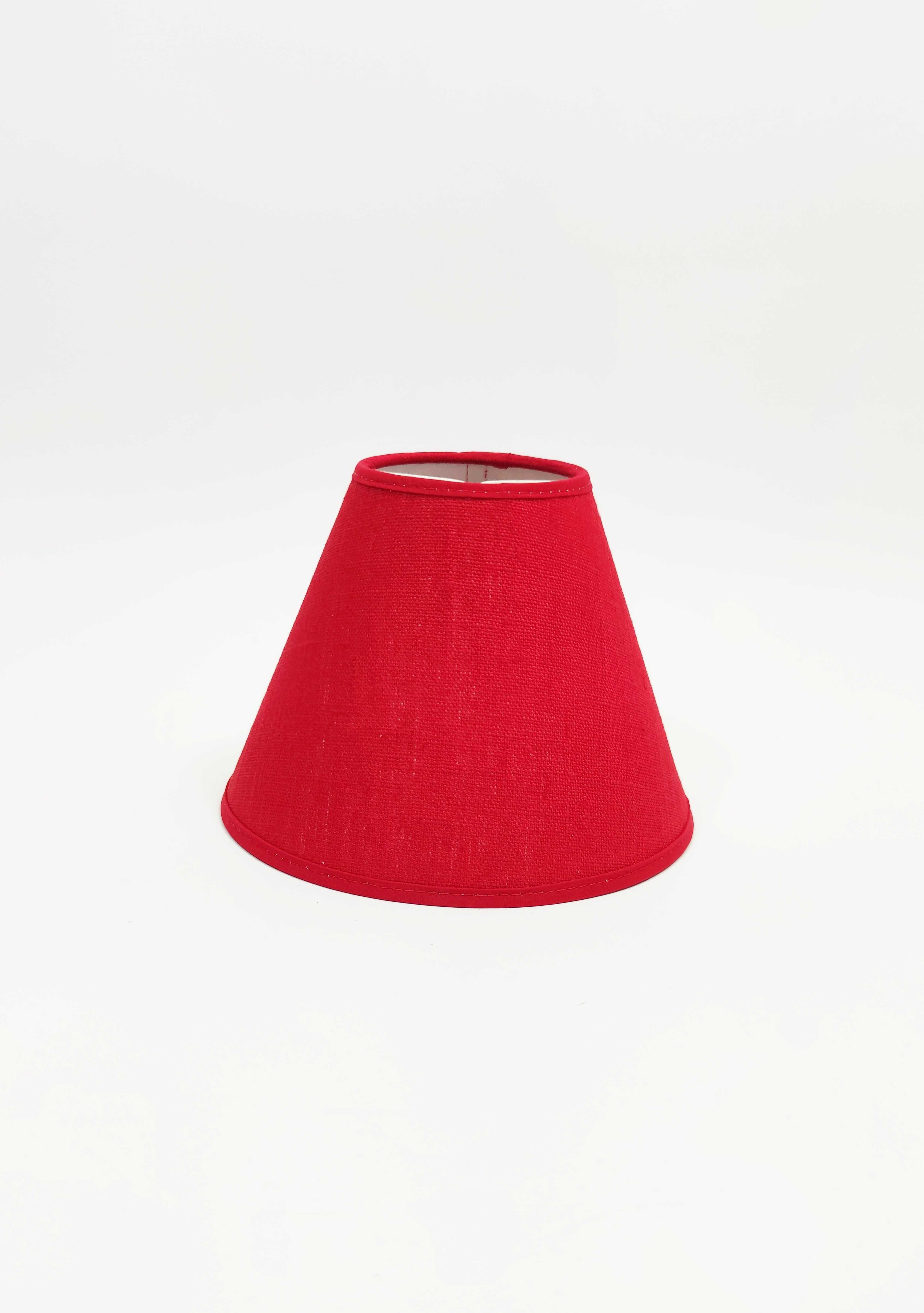 Abażur czerwony PCV wys. 12,5cm