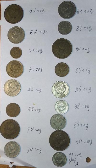 Монеты СССР. Разные