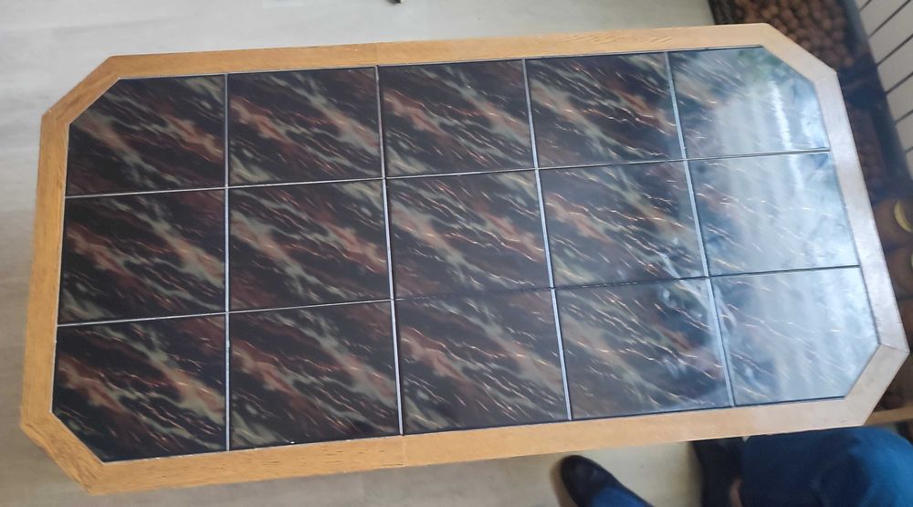 Ława drewniana z płytek