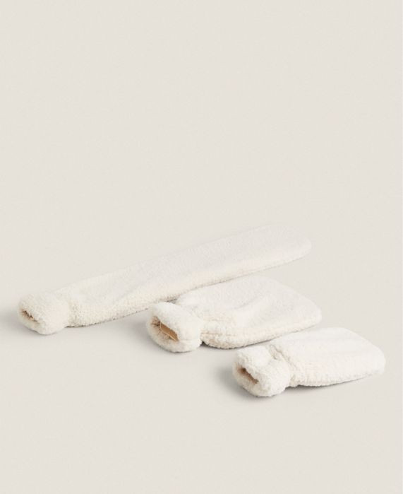 Saco Pequeno De Água Quente Efeito De Pelo Encaracolado Zara Home NOVO