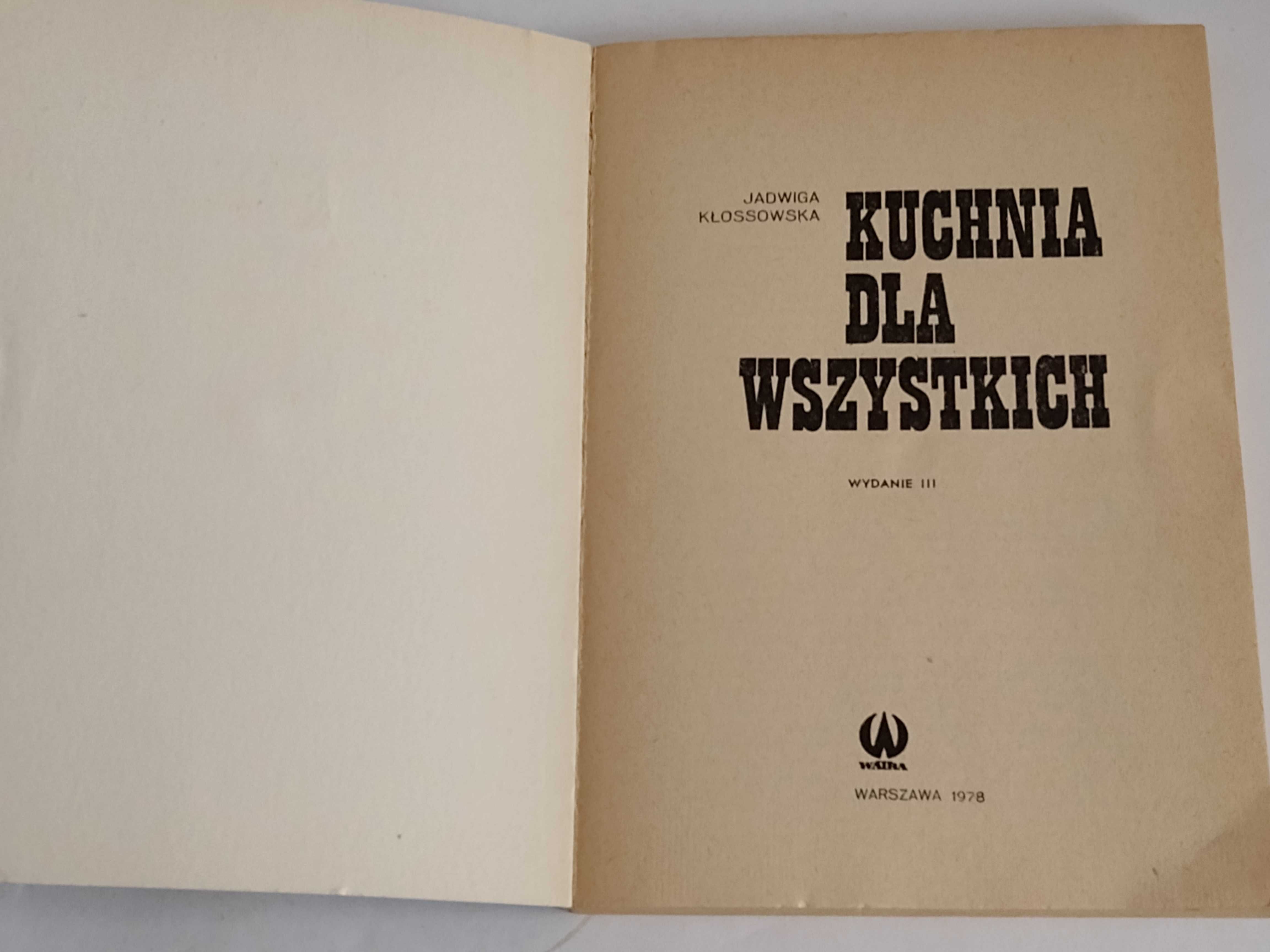 Kuchnia dla wszystkich- WATRA 1978 r