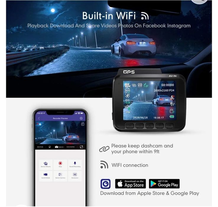 Câmara auto com gps