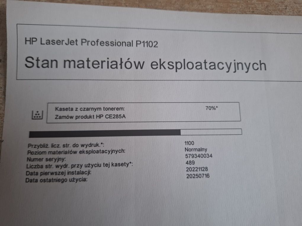 Drukarka Hp Laserjet P1102