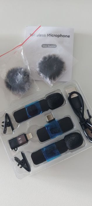 Microfone Novo de lapela Wireless