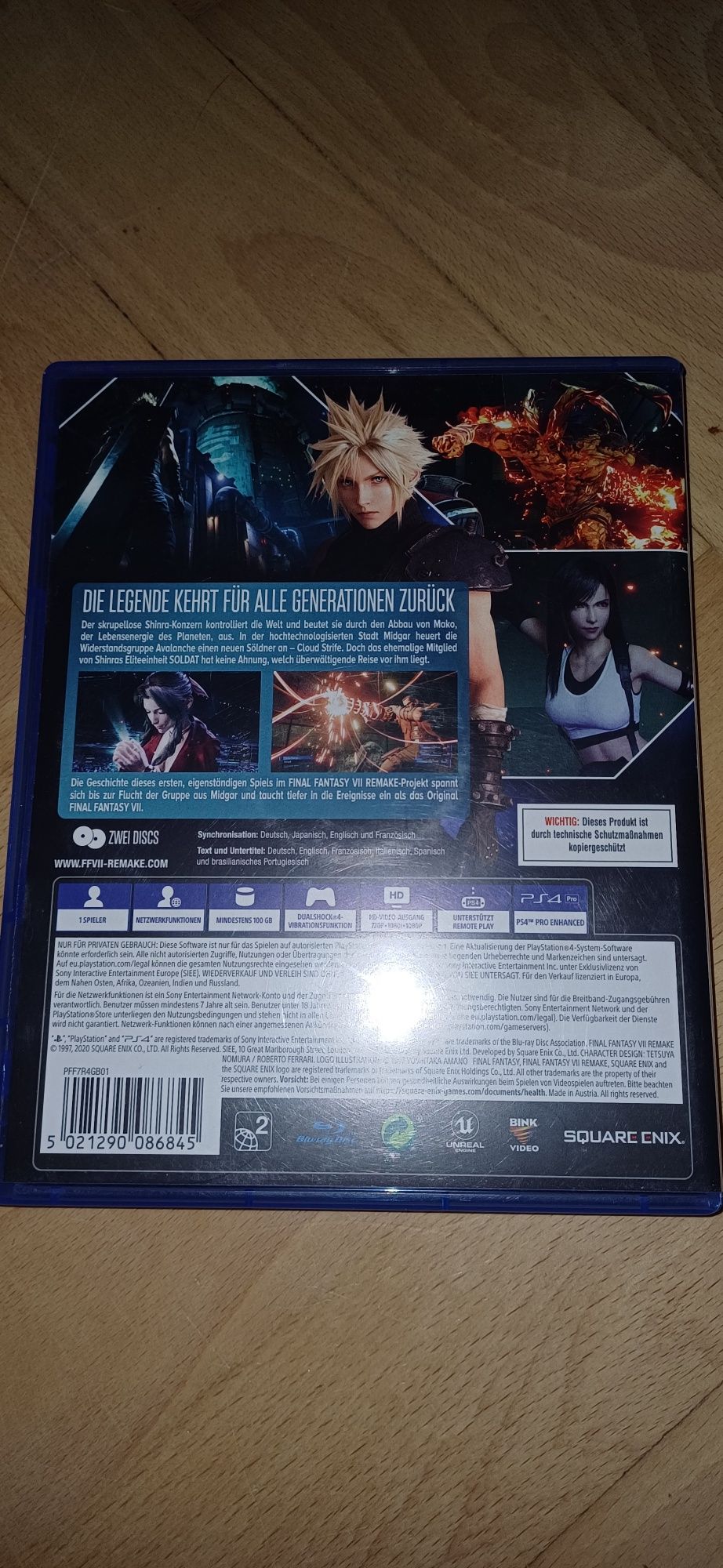 Final Fantasy VII Remake na ps4