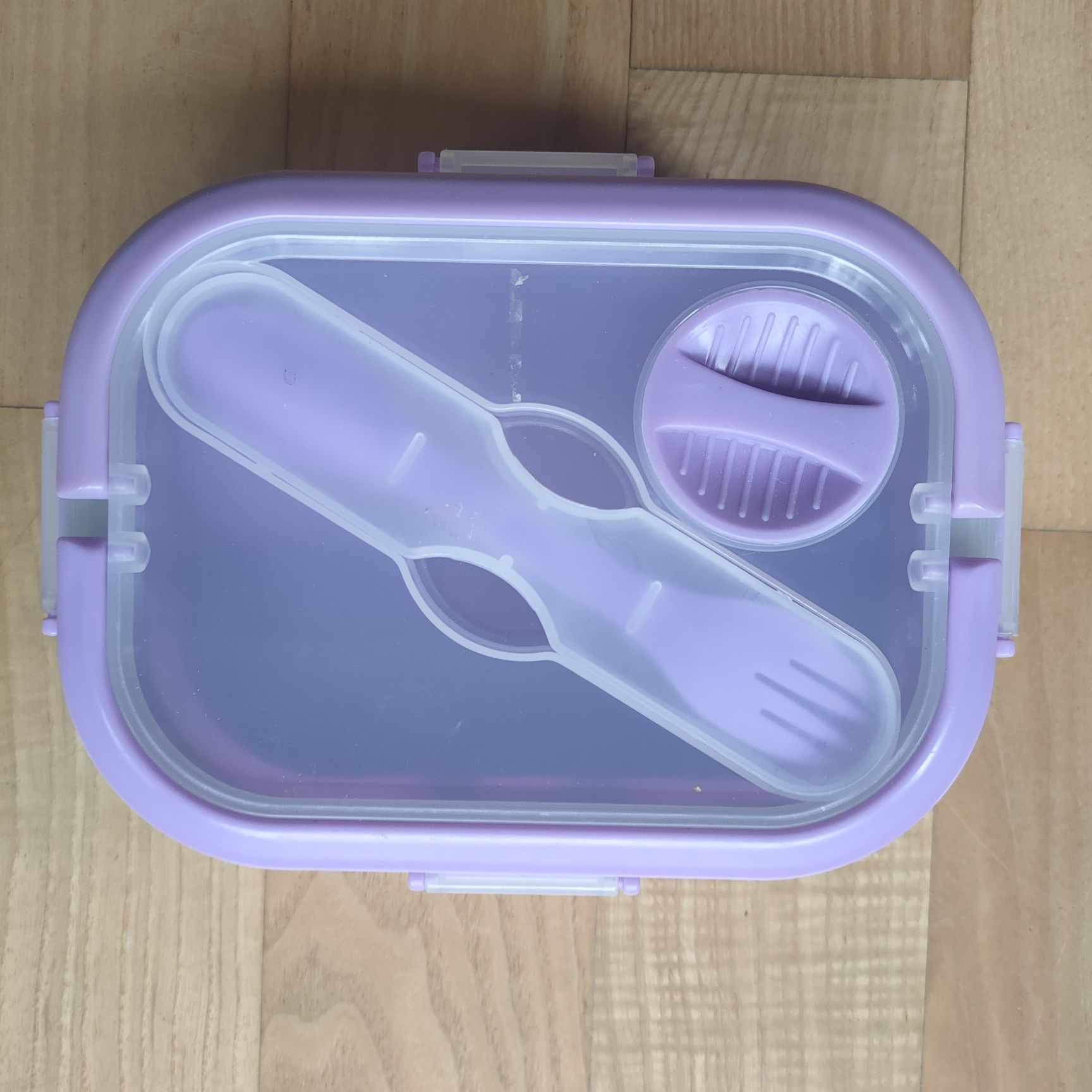 Lunch box składany że sztućcami