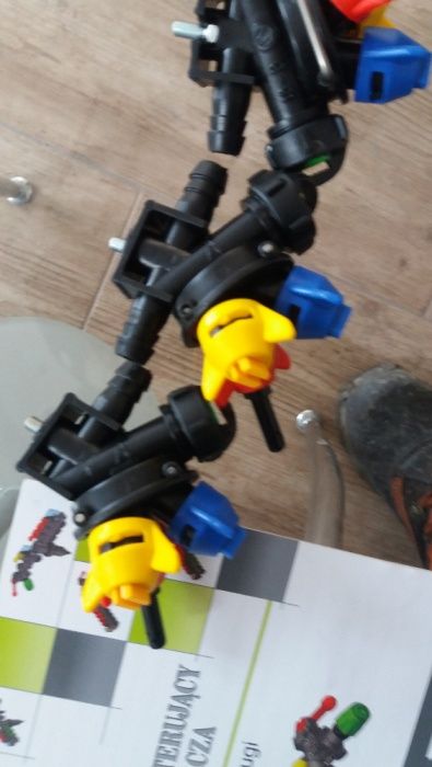 Końcówka głowica rozylacz z RSM do opryskawacza komletna potrójna NOWA