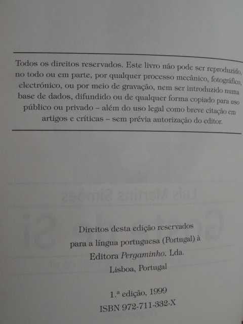 Goste de Si de Luís Martins Simões - 1ª Edição