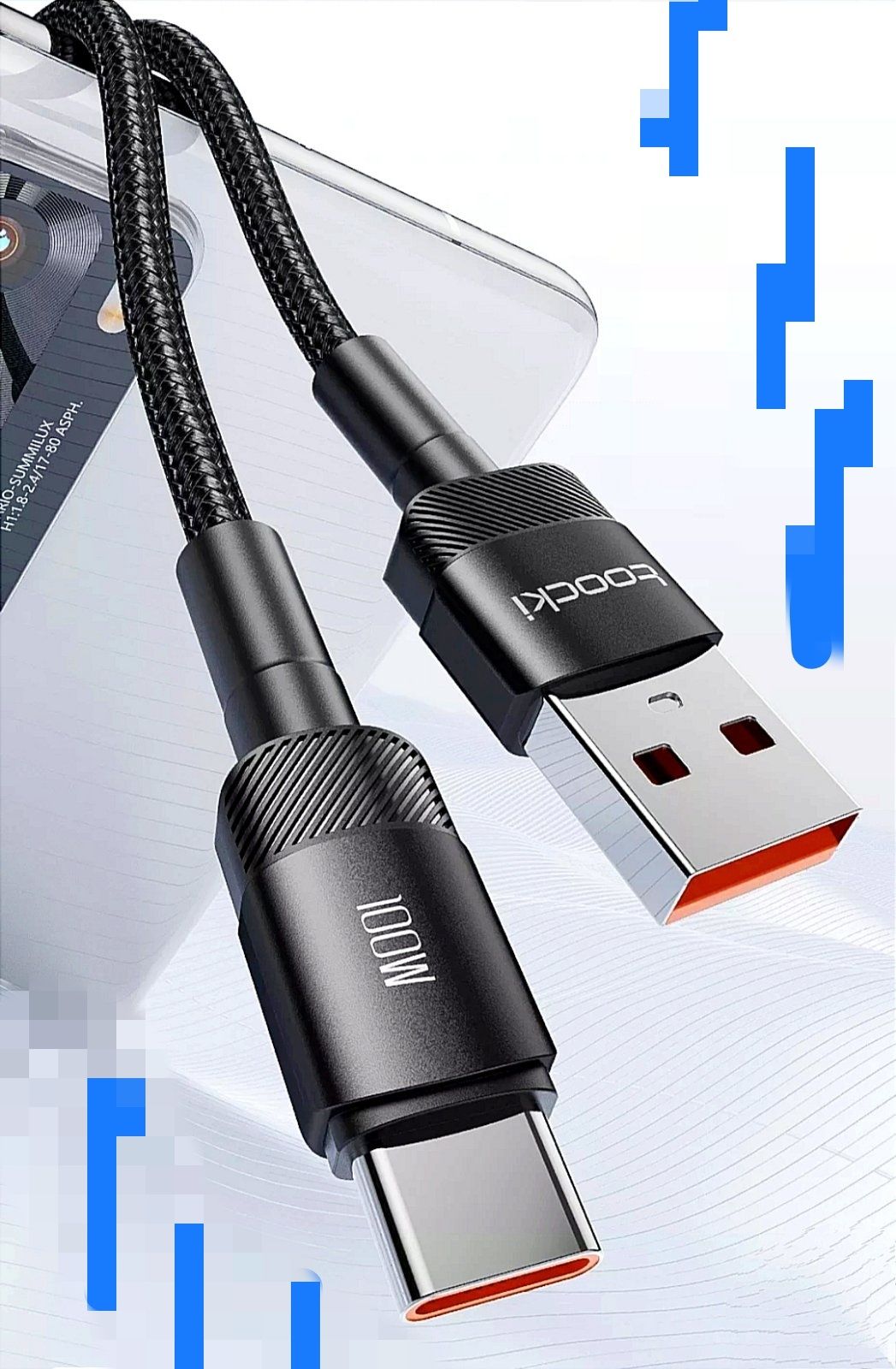 Кабель на 100W USB - Type C // быстрая зарядка