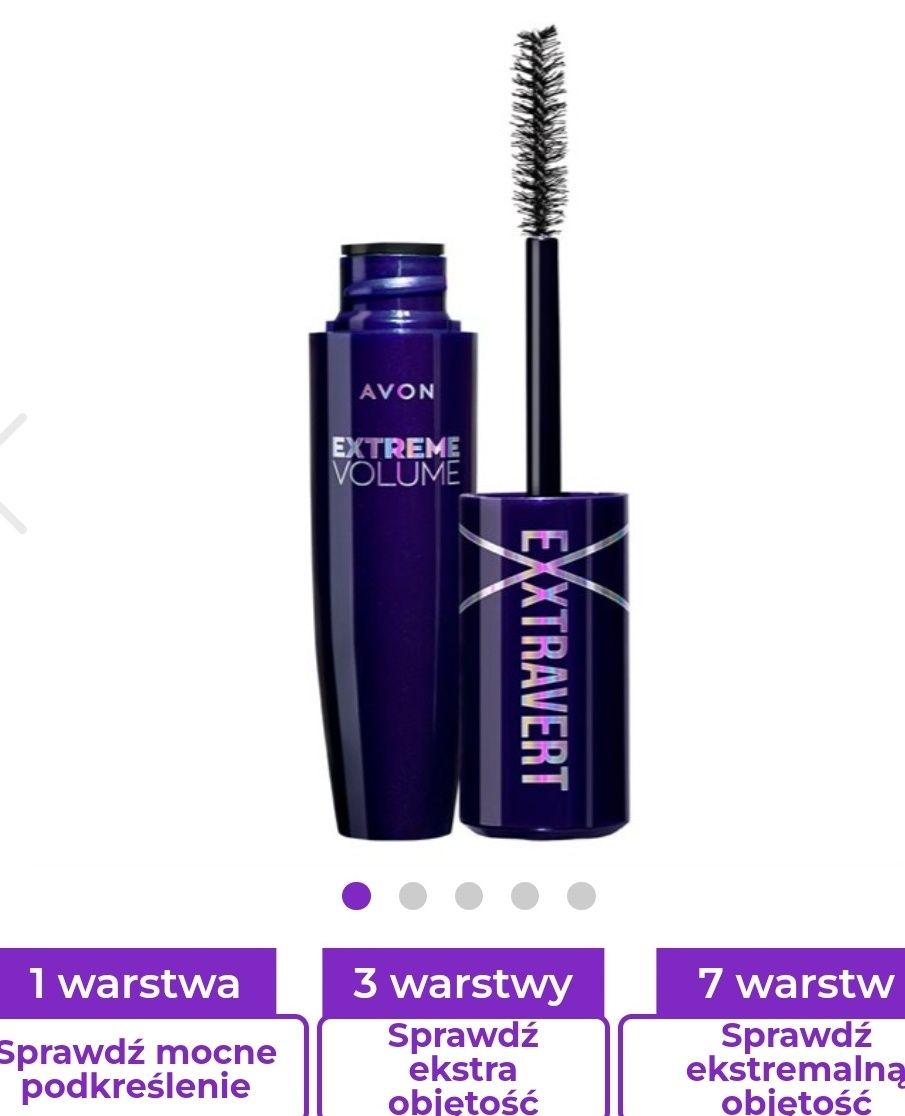 Avon Exxtravert tusz do rzęs pogrubiający zwiększający objętość Nowość