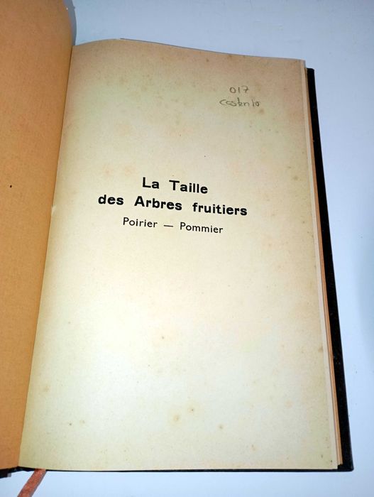 La taille des arbres fruitiers (Em Francês)