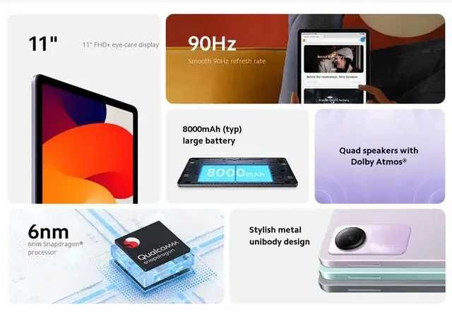 Планшет Xiaomi Redmi Pad SE 8/256Gb Graphite Gray 11" Global 8000mAh