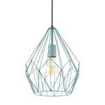 LAMPA wisząca EGLO CARLTON 49259 LOFT Vintage miętowa s089