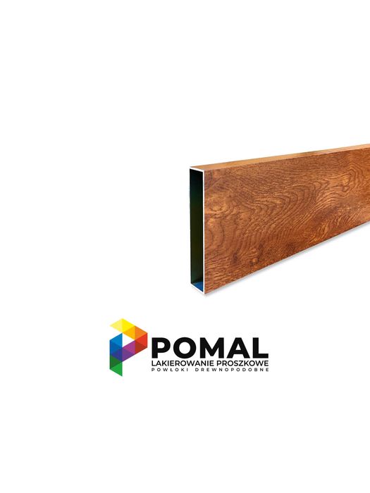 Profil wzór drewna 100X20mm imitacja/ aluminium/ ocynkowany