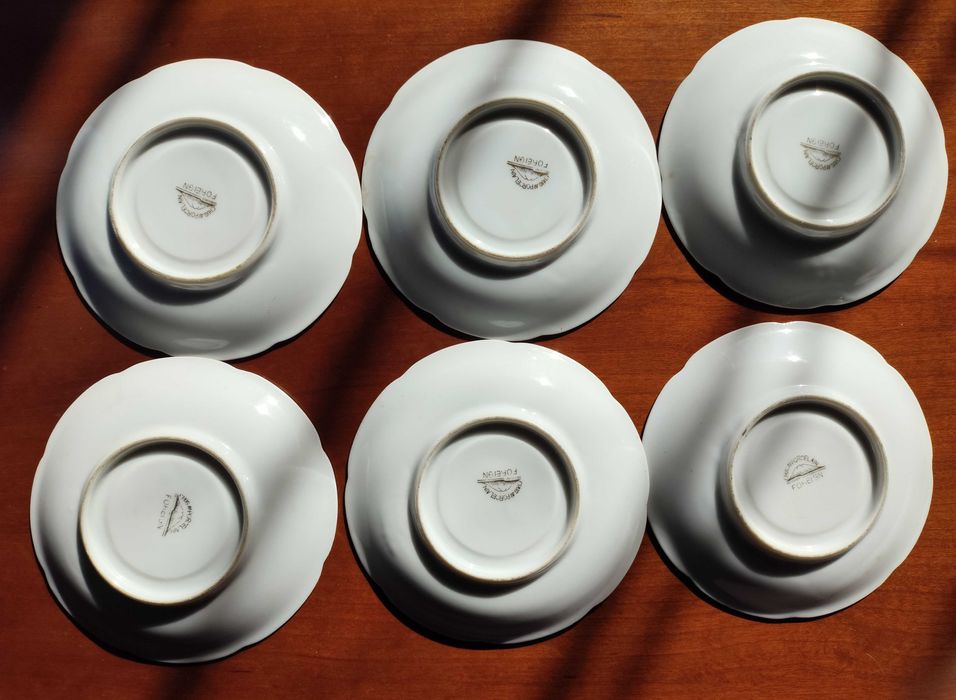 6 chávenas de café em porcelana japonesa Chugai Foreign