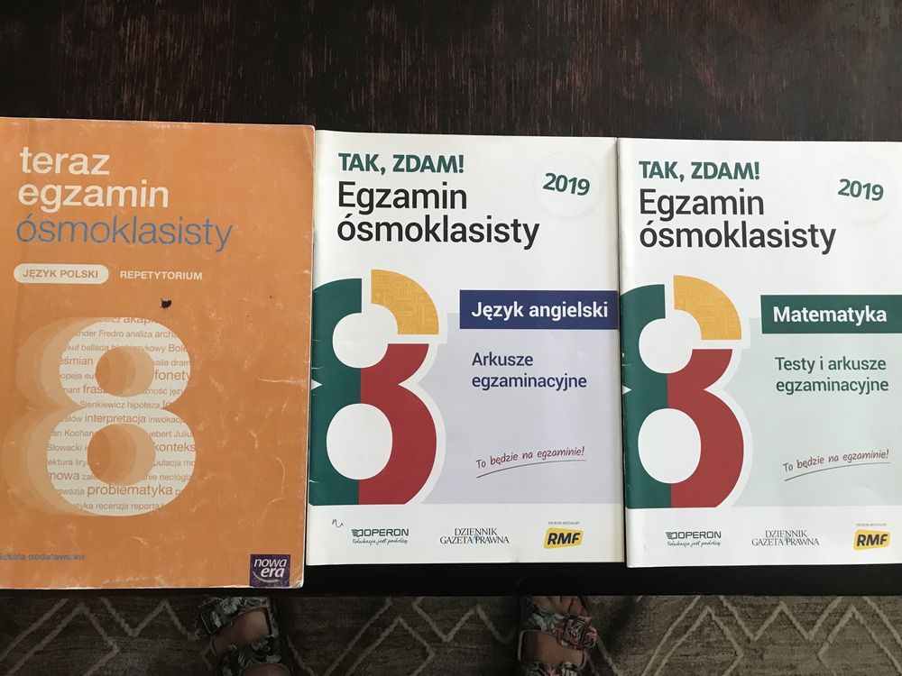 Teraz egzamin ósmoklasisty polski+arkusze jęz. angielski i matematyka