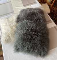 Poduszki z futra welny owcy mongolskiej tybetańskiej