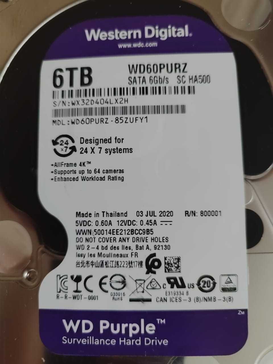 HDD3.5" - WD60PURZ 6TB