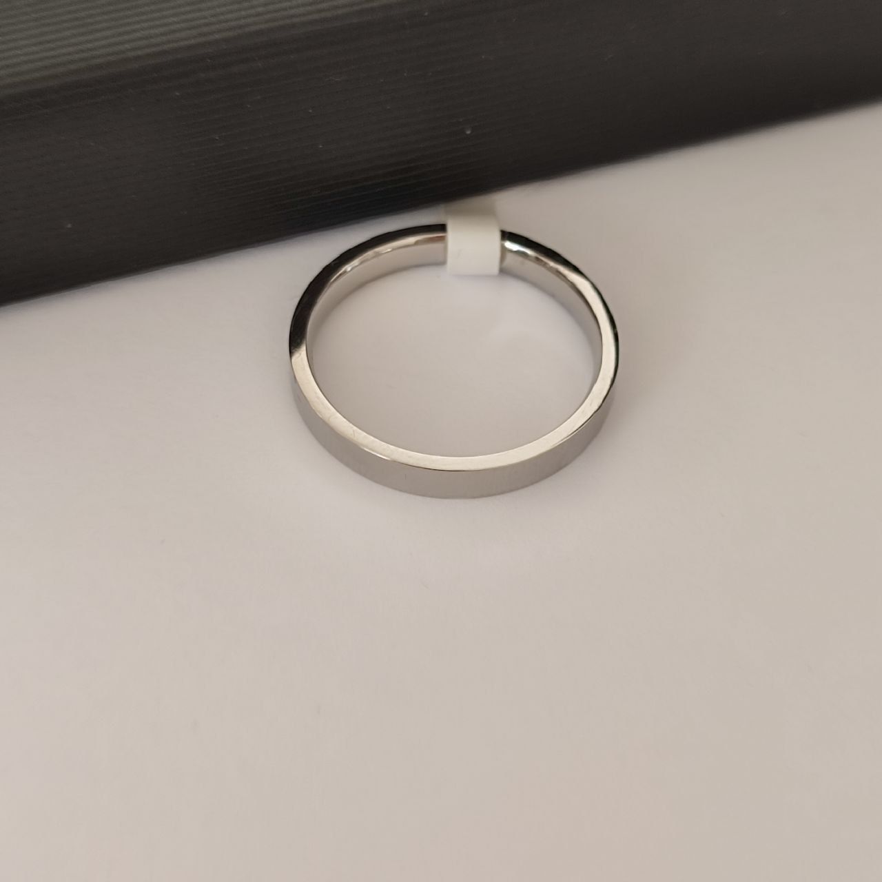 Srebrna obrączka pierścionek ze stali chirurgicznej rozmiar 8 18 mm