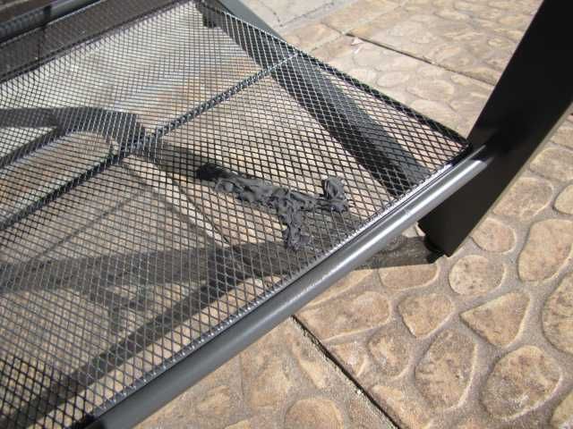 SONGMICS 3-poziomowy stojak na buty z metalowej siatki, regulowany