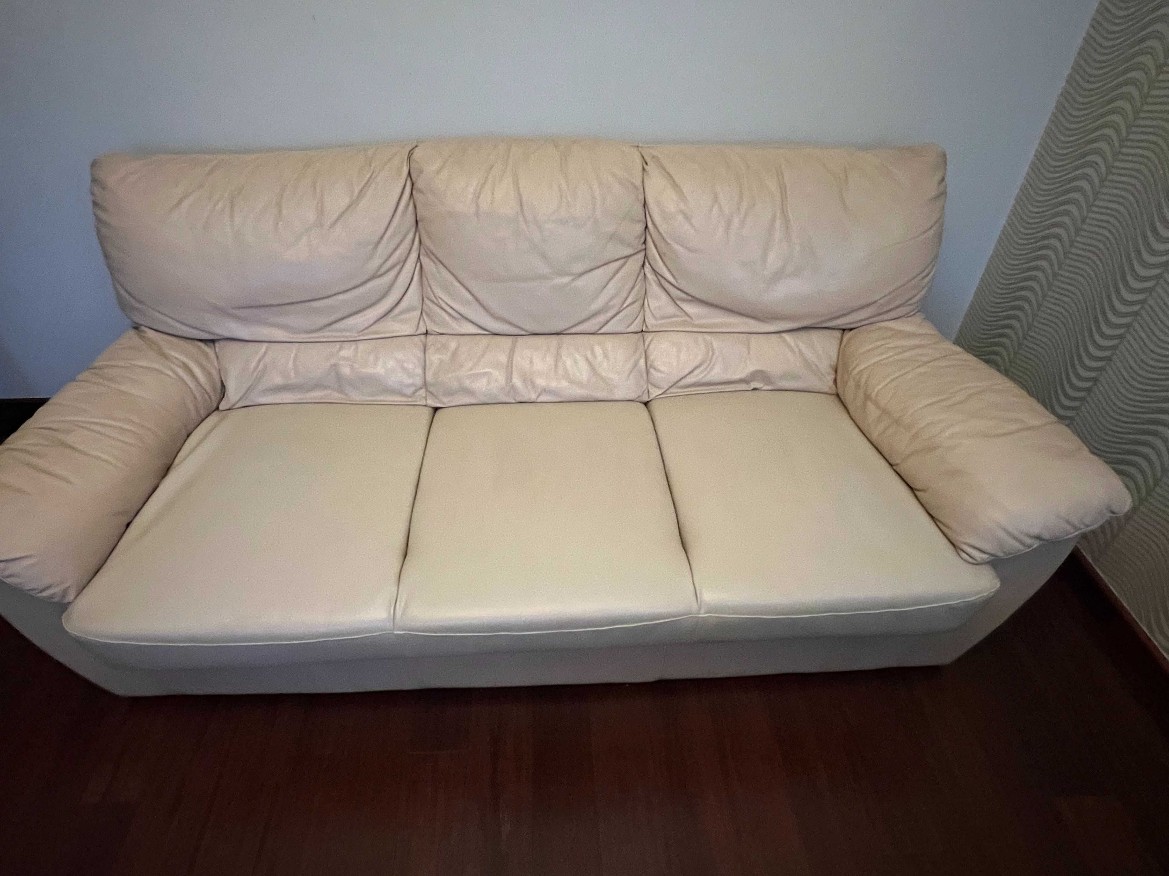 Sofa KLER - jasna skóra