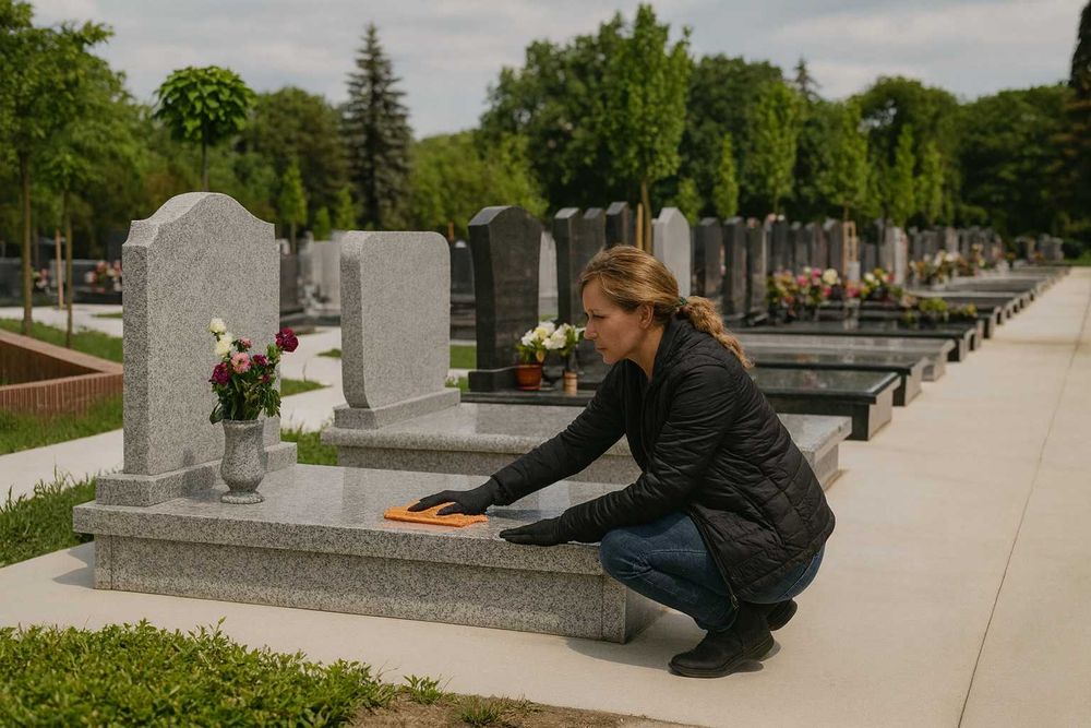 Sprzątanie grobów, mycie, pielęgnacja - 80 zł - Cmentarz Lipowa Lublin