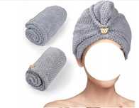 recznik do włosów z mikrofibry turban chłonny 2szt