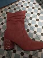 Botins cor de rosa