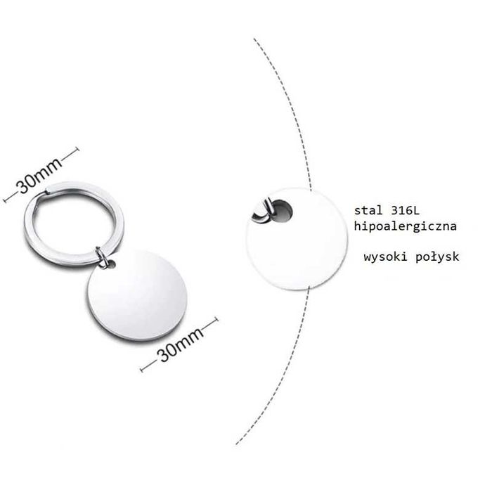 Breloczek do kluczy Z GRAWEREM dla TATY