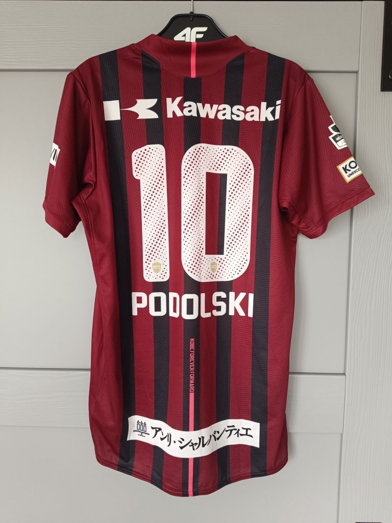 Koszulka Vissel Kobe 2017-18 Home #10 Podolski Asics Roz. M/L