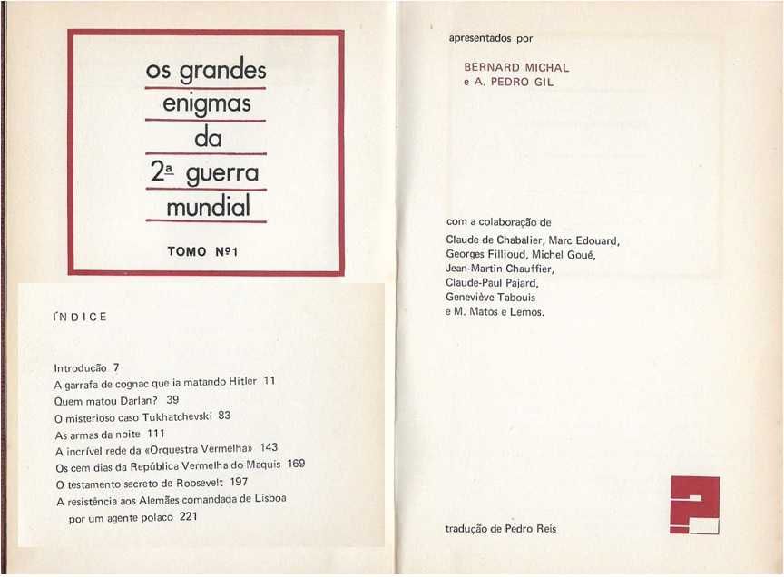Os Grandes Enigmas Segunda Guerra Mundial - - - - - 4 X Livros