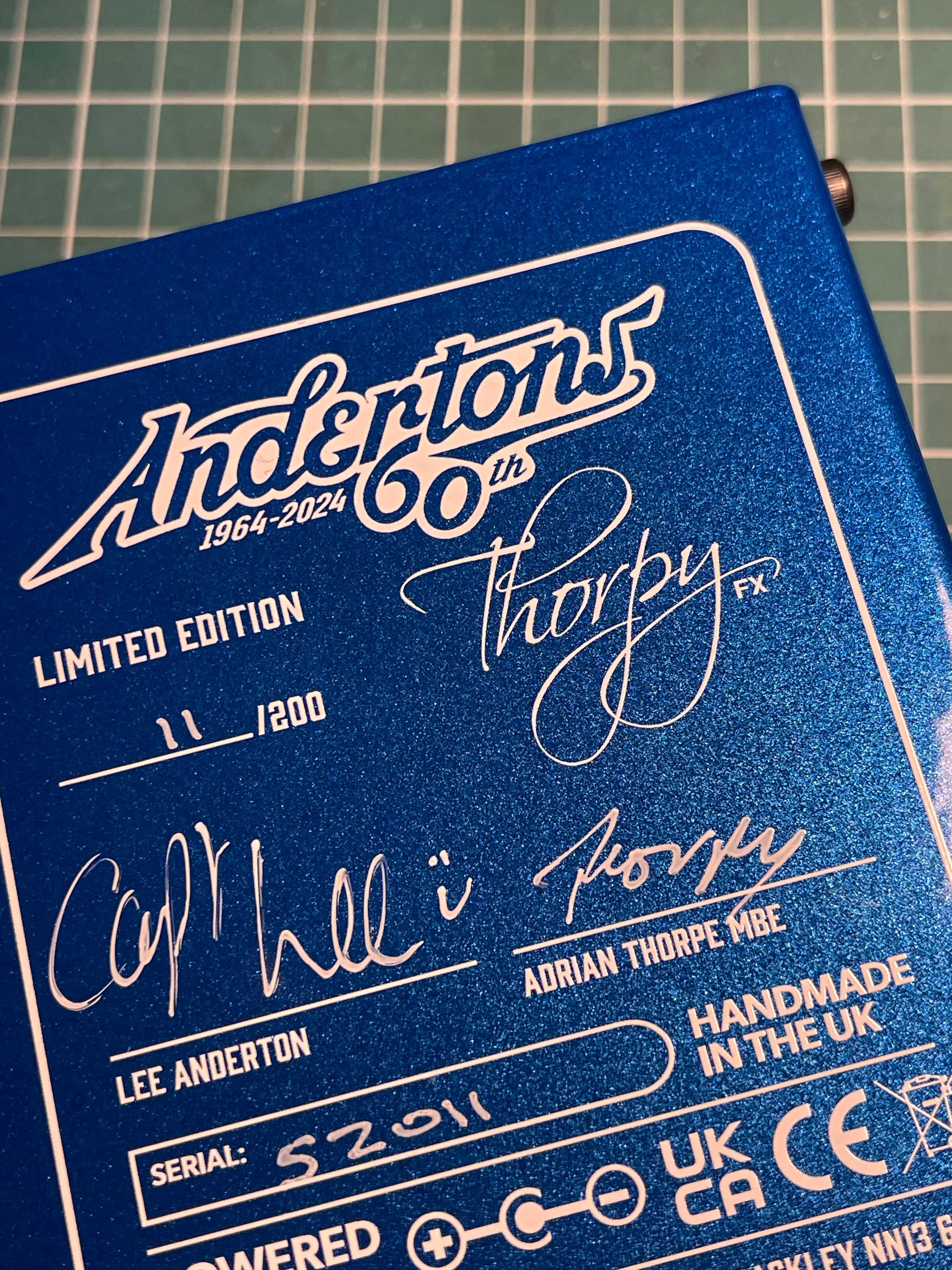 ThorpyFX Anderton's 60th Anniversary Six Zero tremolo/fuzz #11/200