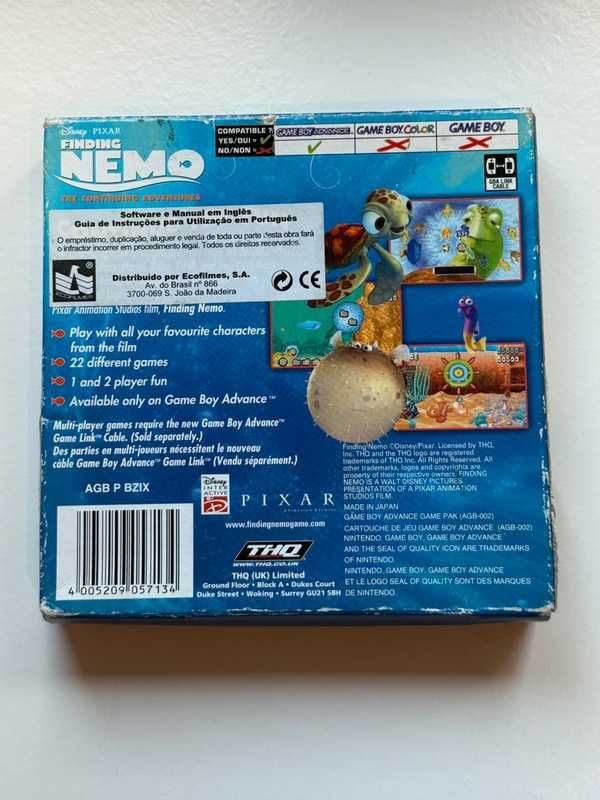 Jogo Gameboy advance Nemo