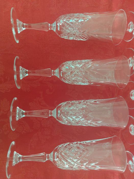 10 copos cristal darques  para champanhe