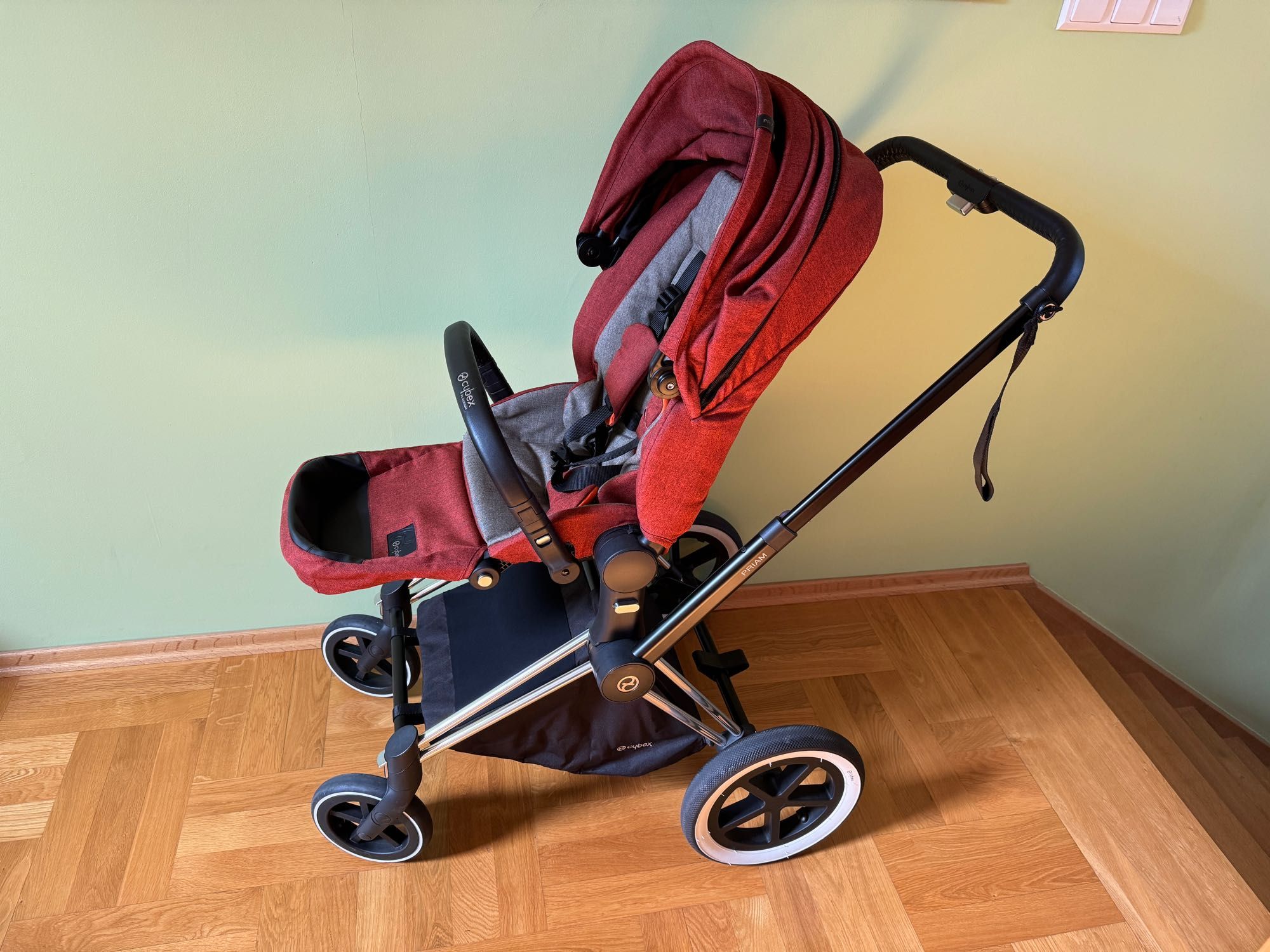 wózek dziecięcy premium 3w1 Cybex Priam Lux Seat , carry Cot, Frame At