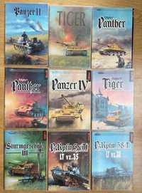 28 szt. Militaria Monografie Czołgi Pojazdy Pociągi od 1992 do 1996