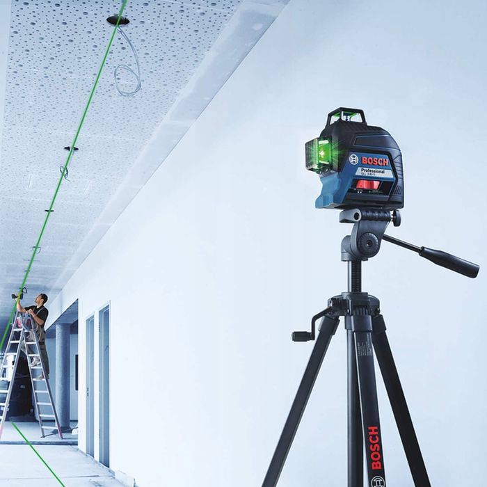 Bosch GLL 3-80 G - Zielony Laser Liniowy Krzyżowy Walizka