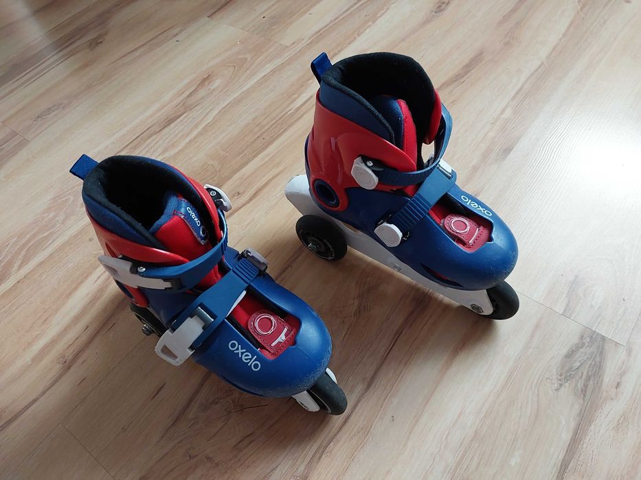 Rolki regulowane dziecięce 26 27 28 Oxelo decathlon