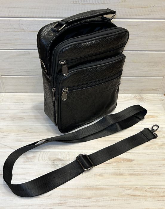 Сумка чоловіча барсетка натуральна шкіра через плече