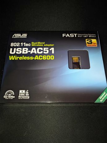 Bezprzewodowa Karta sieciowa ASUS USB-AC51 AC600