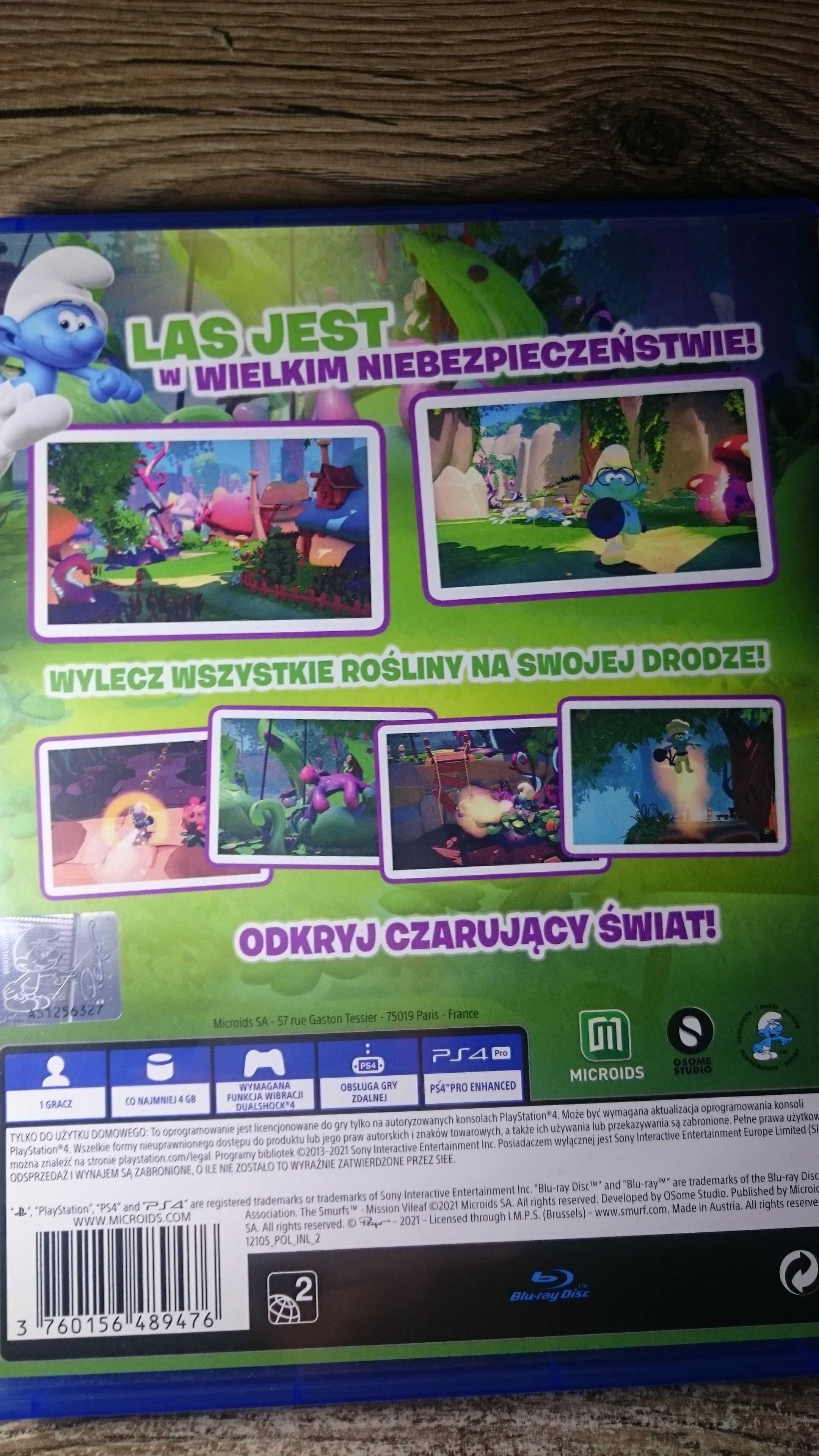 Smerfy misja złoliść POLSKA ps4 playstation 4 lego rayman minecraft