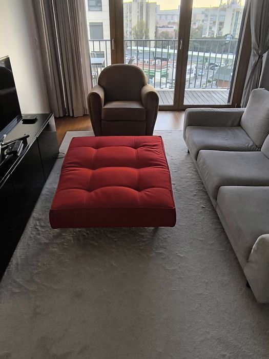 banco rebativel cor vermelha