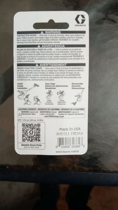 Dysza malarska RAC XHD 311 GRACO Nowa!!