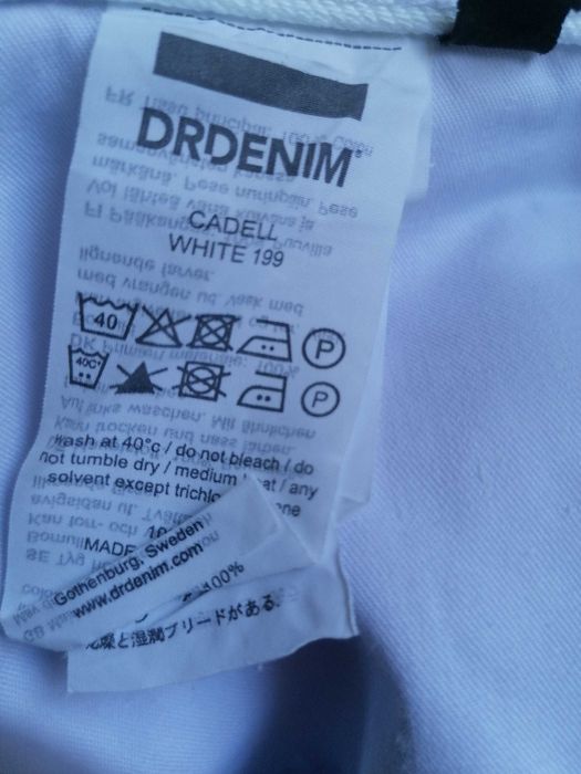 Białe jeansy Dr, Denim XL