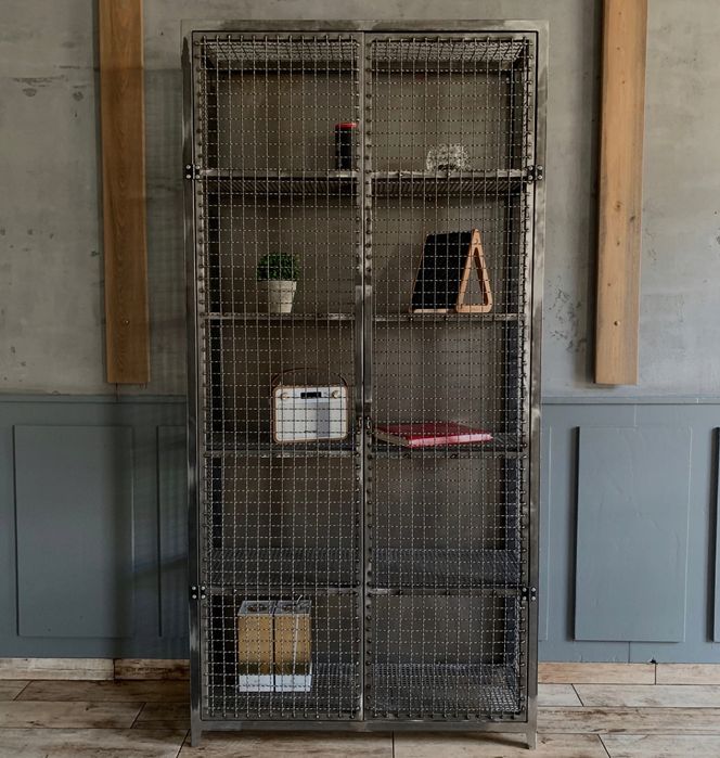 Szafa metalowa komoda stalowa  szafka regał witryna Loft
